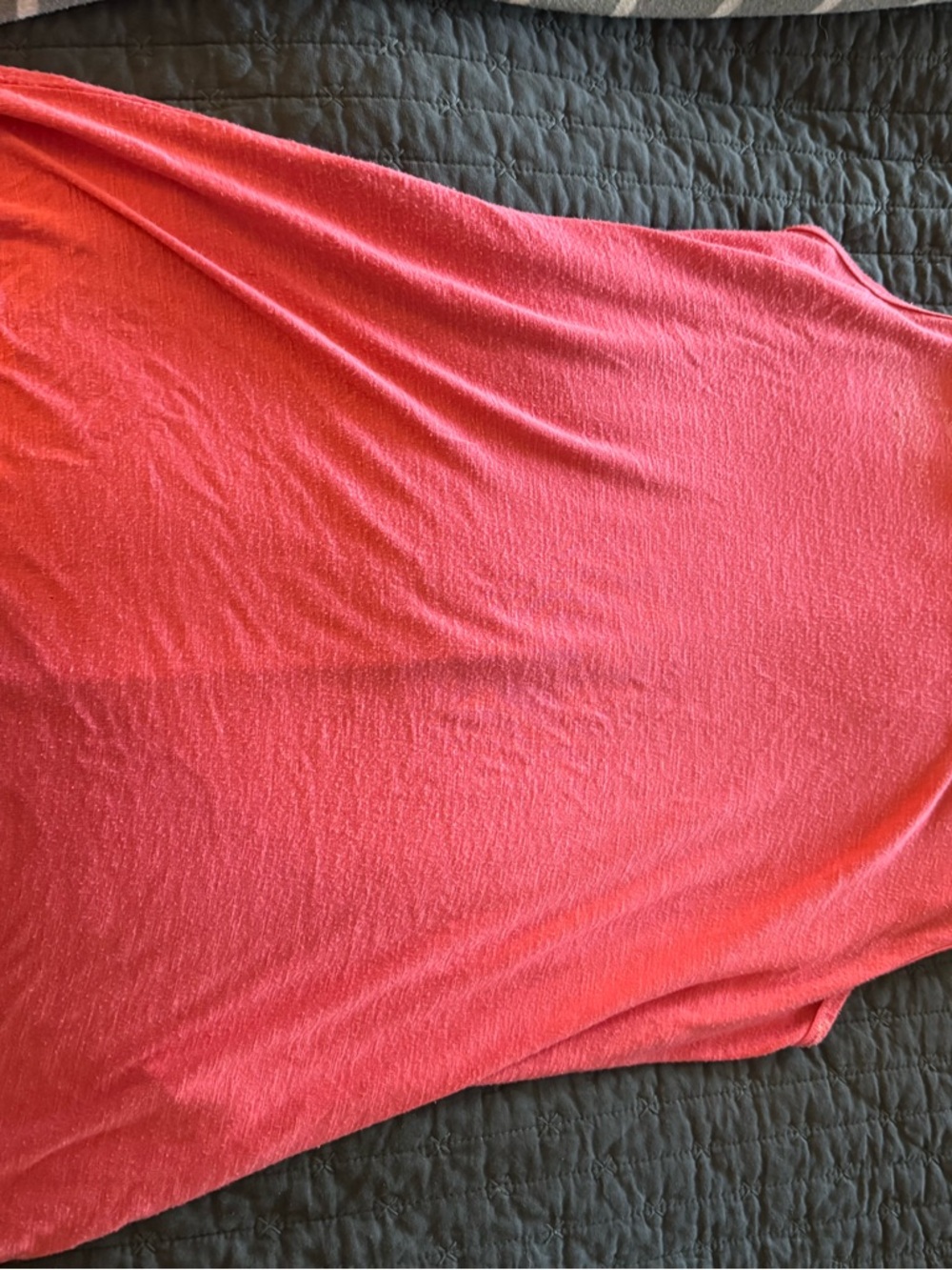 LuLaRoe Coral Pink Knit Tee